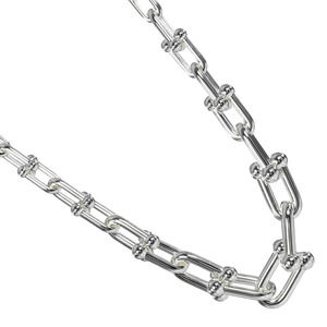 Tiffany Co Graduated Link Necklace Sterling Silver TIFFANYCo